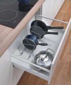 Alternative view of Metaltex Smart Kitchen Potten en Pannen Organizer 16x45x13 cm Zilver