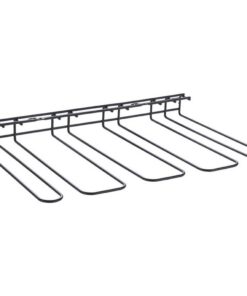 Metaltex Smart Kitchen Wijnglazenrek voor 16 Glazen 44x31x5 cm Zwart