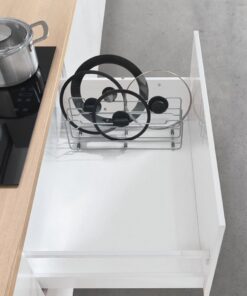 Alternative view of Metaltex Space Saver Pannendeksels Rek 14x42x16 cm Zilver