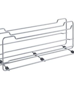 Metaltex Space Saver Pannendeksels Rek 14x42x16 cm Zilver