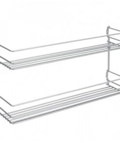 Metaltex Space Saver Smart Kitchen Pepito Kruidenrek 2 Etages 36x8x19 cm Zilver