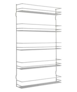 Metaltex Space Saver Smart Kitchen Pepito Kruidenrek 5 Etages 36x8x58 cm Zilver