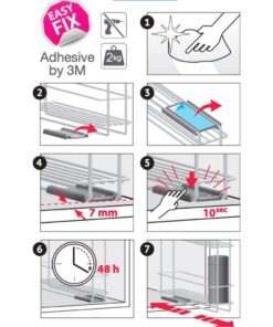 Alternative view of Metaltex Space Saver Smart Kitchen Uitschuifbaar Kruidenrek 6x28x22 cm Zilver