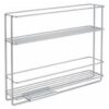 Metaltex Space Saver Smart Kitchen Uitschuifbaar Kruidenrek 6x28x22 cm Zilver