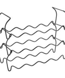 Metaltex Stapelbaar Wijnrek voor 15 Flessen 45x15x15 3 Stuks Zwart