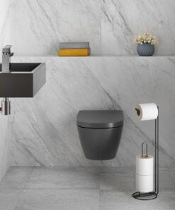 Alternative view of Metaltex Toiletrolhouder voor 3 Rollen 58x15 cm Zwart