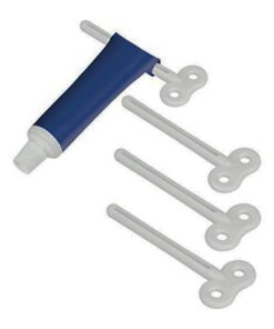 Alternative view of Metaltex Tube Sleuteltjes 4 Stuks Wit