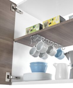 Alternative view of Metaltex Uitschuifbaar Kopjesrek 13x28x5 cm Zilver