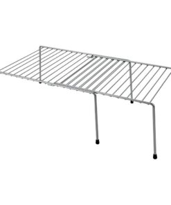 Metaltex Uitschuifbaar Rek 24x15x33/57 cm Zilver