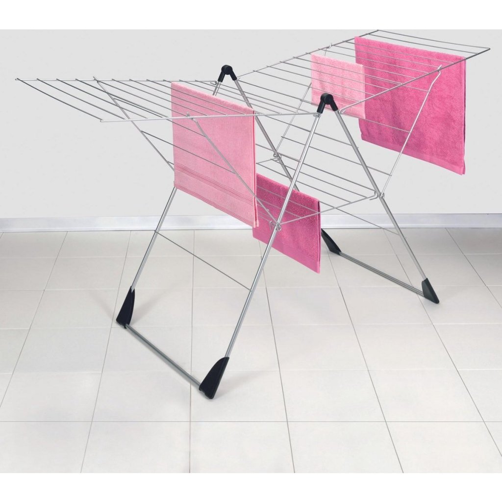 Metaltex Vento Droogrek 30 m Lijn 110x177x67 cm Zilver/Zwart - Image 2