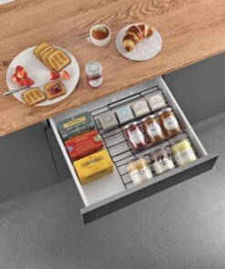 Alternative view of Metaltex Verschuifbaar Kruidenrek 26-51 cm Zwart/Metaal