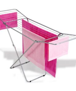 Metaltex Vulcano Tec Droogrek 18 m Drooglijn 55x180/106x100 cm Zilver