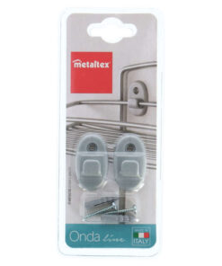 Metaltex Wandhaakjes 2 Stuks Grijs