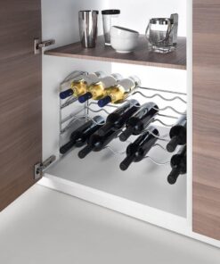 Alternative view of Metaltex Wijnrek voor 6 Flessen 56x25x13 cm Zilver