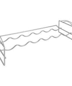 Metaltex Wijnrek voor 6 Flessen 56x25x13 cm Zilver