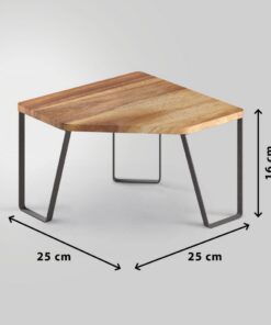 Alternative view of Metaltex York Lava Kruidenrek Hoek 25x25x16 cm Acacia Hout/Zwart Metaal