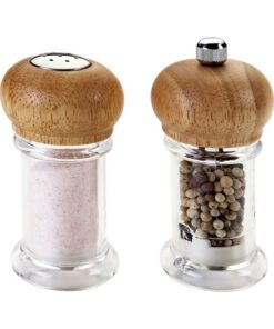 Alternative view of Metaltex Zoutvaatje + Pepermolen 10 cm Acryl/Hout