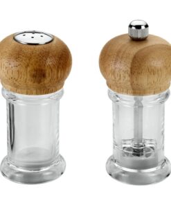 Metaltex Zoutvaatje + Pepermolen 10 cm Acryl/Hout