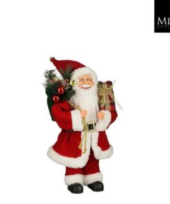 Mica Decorations Decoratie Kerstman 25x15x40 cm