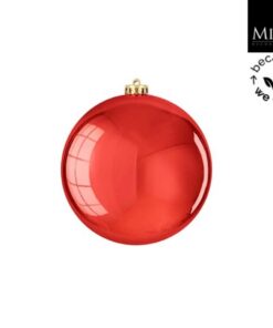Mica Decorations Kerstbal Onbreekbaar 15 cm Rood