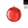 Mica Decorations Kerstbal Onbreekbaar 20 cm Glanzend Rood
