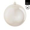 Mica Decorations Kerstbal Onbreekbaar 25 cm Cr&egrave;me Parelmoer