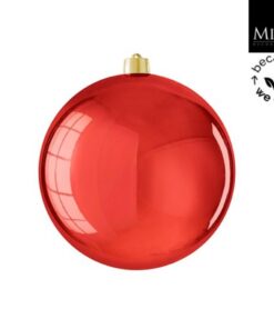 Mica Decorations Kerstbal Onbreekbaar 25 cm Glanzend Rood