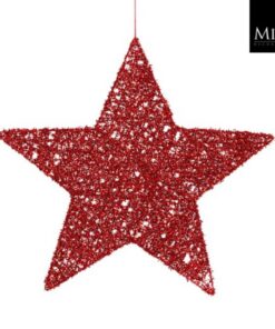 Mica Decorations Ster 40 cm Rood