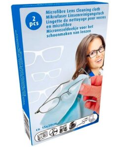 Microvezel Brillen- en Lenzendoekjes 2 Stuks 15x20 cm
