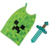 Minecraft Zwaard en Cape Groen/Blauw