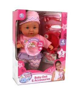 Mother Love Babypop 31 cm + Accessoires + Geluid