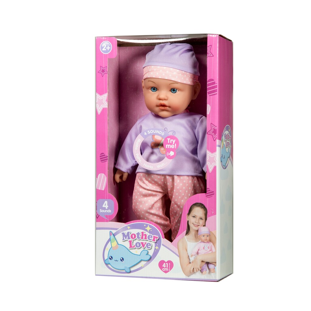 Mother Love Zachte Babypop met Geluid 41 cm Assorti - Image 3