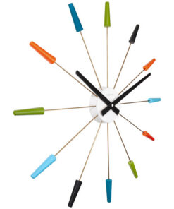 Alternative view of NeXtime NE-2610VI Wandklok 58cm Retro RVS Stil Uurwerk