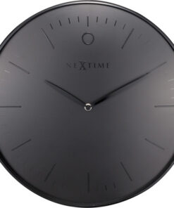 NeXtime NE-3235ZW Wandklok Glamour Ø40 Metaal Zwart
