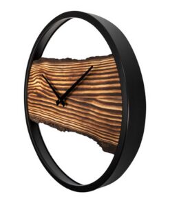 Alternative view of NeXtime NE-3263BR Forest Large Wandklok 45 cm  Hout/Zwart