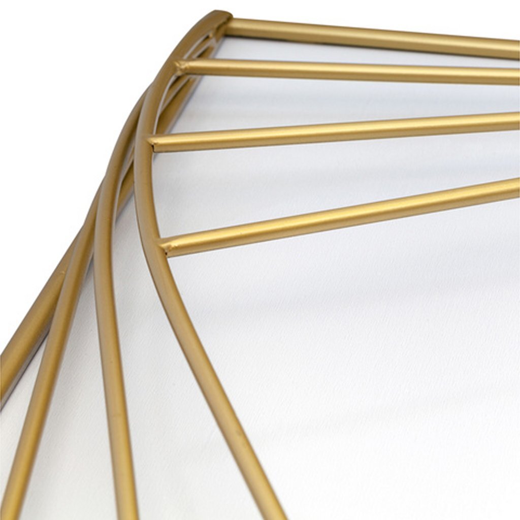 NeXtime NE-3268 Turning Square Wandklok Groot 85 cm Goud/Wit/Metaal - Image 3