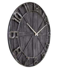Alternative view of NeXtime NE-3276ZW Wandklok York 50 cm Zwart/Hout/Metaal