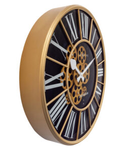 Alternative view of NeXtime NE-3283ZW Gear Klok William + Bewegende Tandwielen 50 cm Zwart