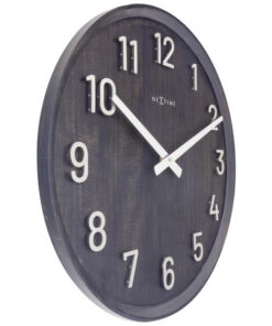 Alternative view of NeXtime NE-3284ZW Grote Wandklok - 50cm- Stille Klok - Walnoot - Zwart - "Precious"