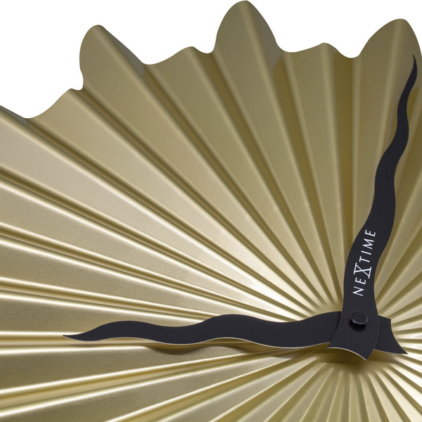 NeXtime NE-3286GO Metalen Wandklok - 40cm - Stille Klok - Goud - "Sunny" - Image 5