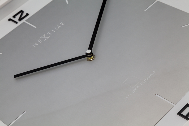 NeXtime NE-3518WI Wandklok Square Wall 40 X 40 X 4 Cm Wit - Image 4