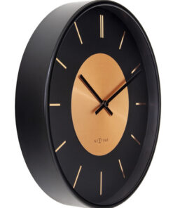 Alternative view of NeXtime NE-3535CO Wandklok Retro II 25cm Zwart/koper Metaal