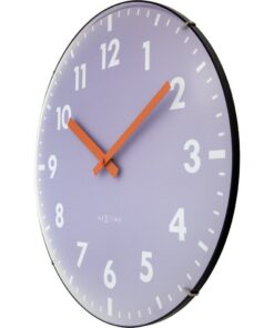 Alternative view of NeXtime NE-3542LA Glazen Wandklok Duomo 35 cm Lavendel/Rood