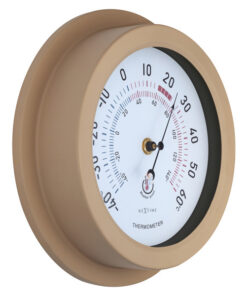 Alternative view of NeXtime NE-4302BR Buitenthermometer 22CM Metaal Bruine Lily