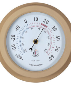 NeXtime NE-4302BR Buitenthermometer 22CM Metaal Bruine Lily
