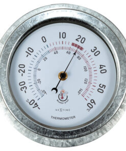 NeXtime NE-4302GA Buitenthermometer 22CM Metaal Gegalvaniseerd Lily
