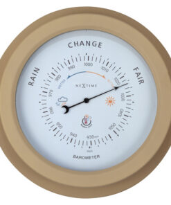 NeXtime NE-4303BR Buiten Barometer 22CM Metaal Bruin Orchid