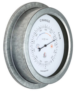 Alternative view of NeXtime NE-4303GA Buitenbarometer 22CM Metaal Verzinkt Orchid