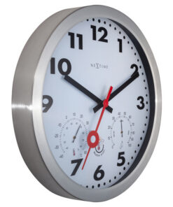 Alternative view of NeXtime NE-4307AR Buitenweerstationklok 35CM Aluminium-Wit Clematis