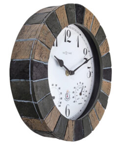 Alternative view of NeXtime NE-4311 Buitenweerstationklok &Oslash;26CM Polyresin Groen Aster